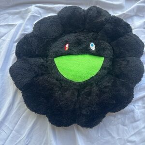 Black Takashi Murakami style flower plush pillow stuffed toy! 40cm brand new 🌈 ✨